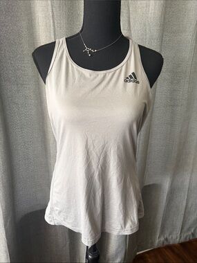 adidas Women's Light Cream Performance Racerback Tank